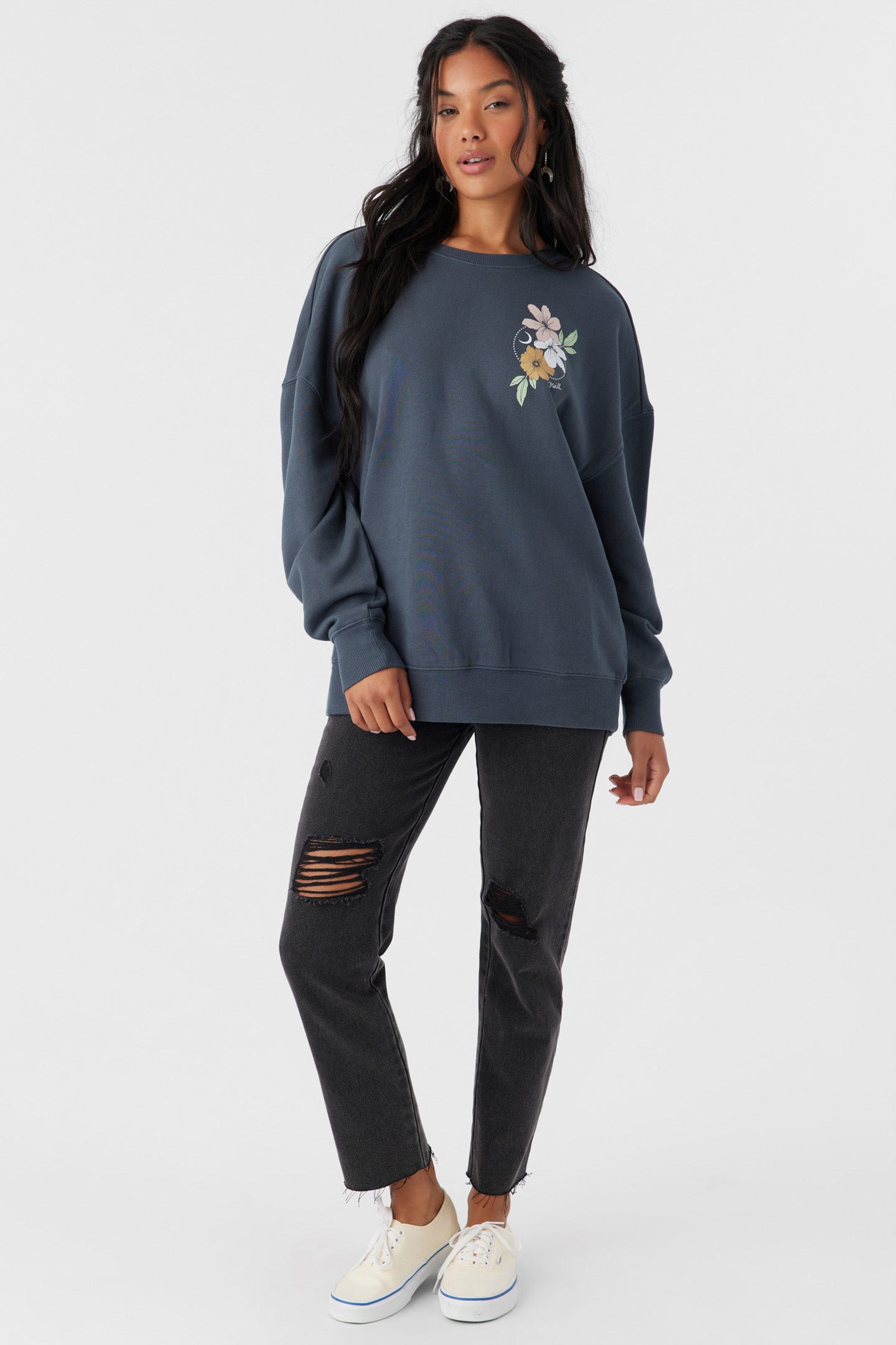 CHOICE CREWNECK OVERSIZED-FIT FLEECE PULLOVER