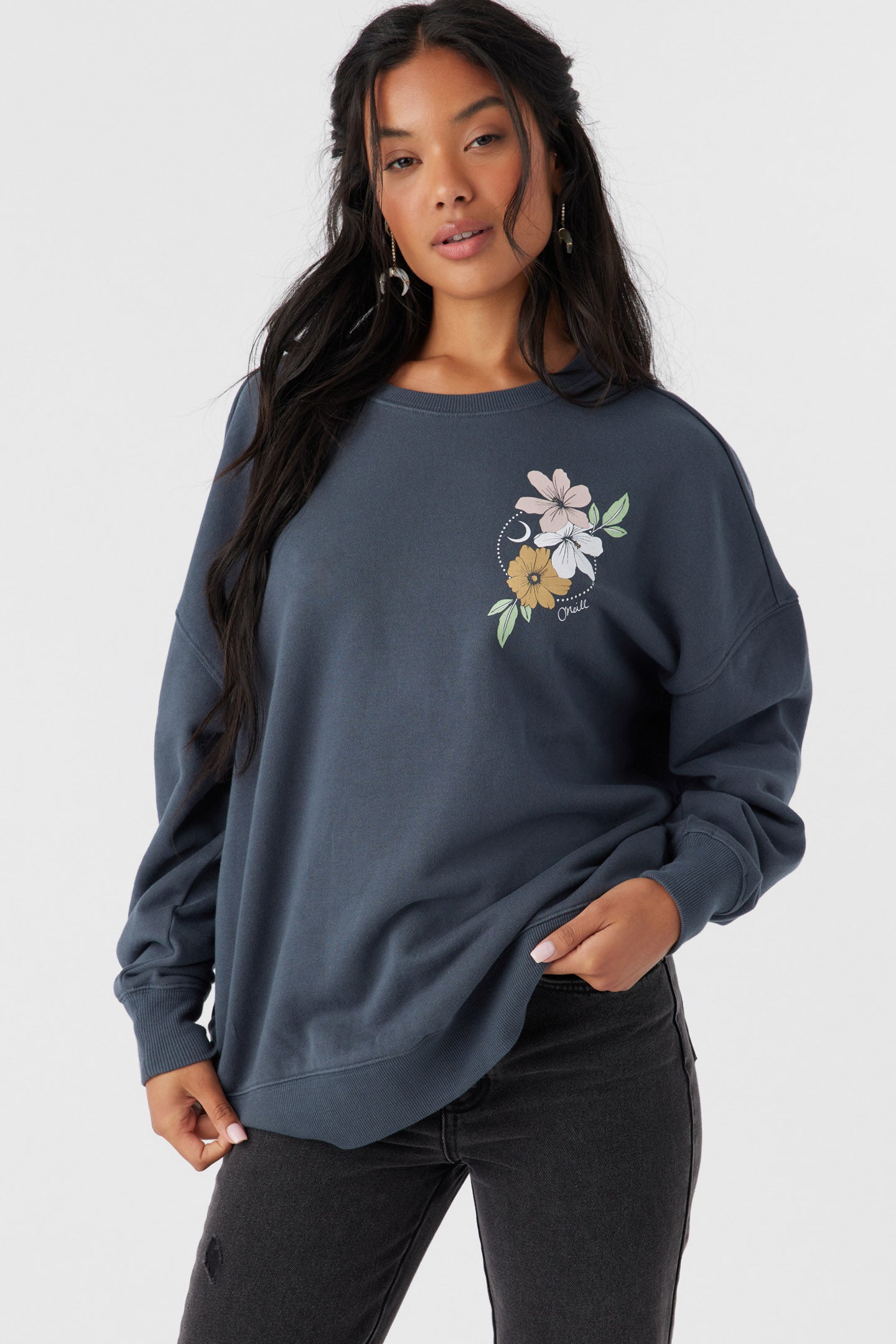 CHOICE CREWNECK OVERSIZED-FIT FLEECE PULLOVER