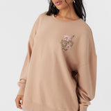 Choice Crewneck Oversized-Fit Fleece Pullover