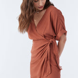 Emilee Wrap Short Dress
