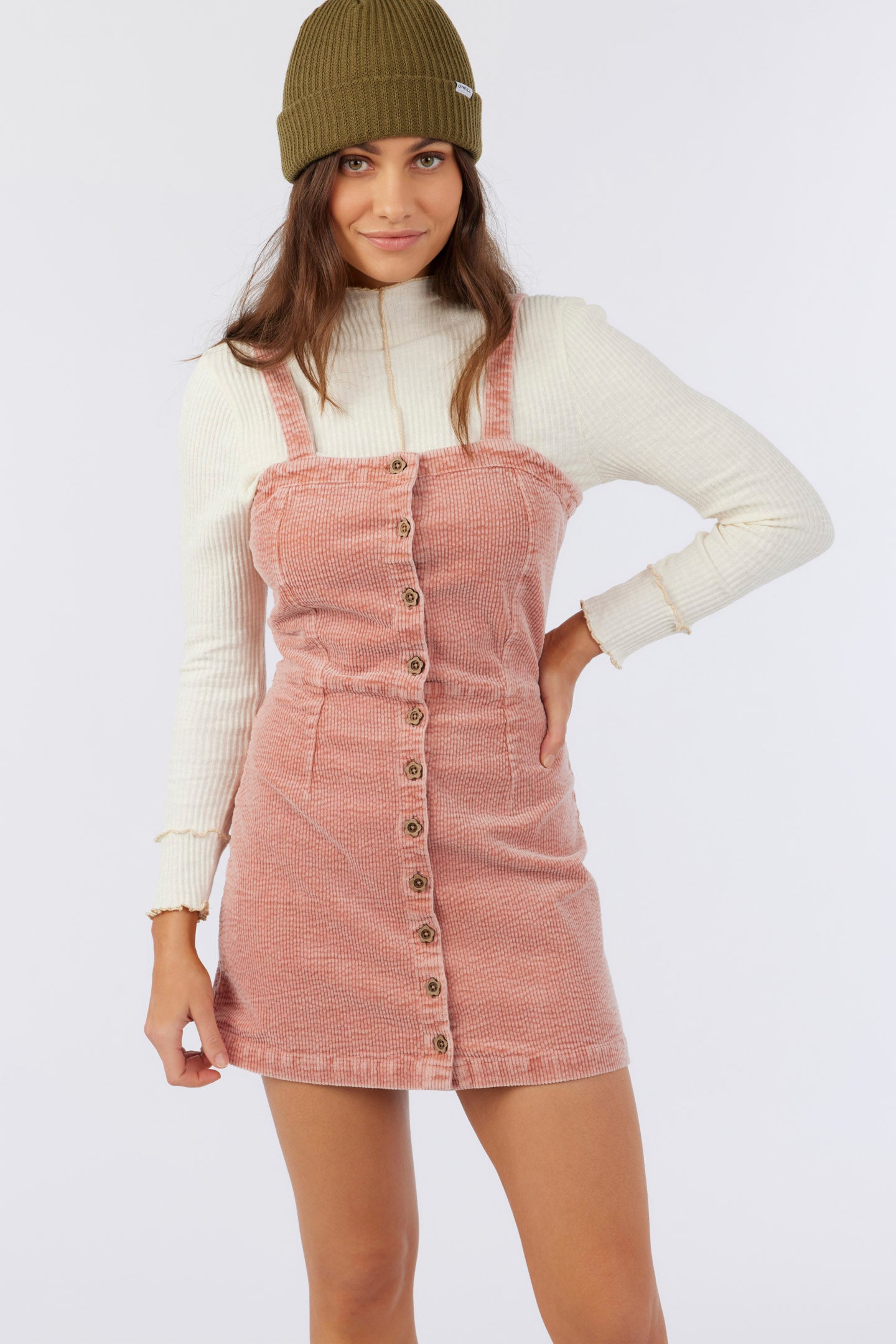 BROOKLIN CORDUROY BUTTON DOWN DRESS