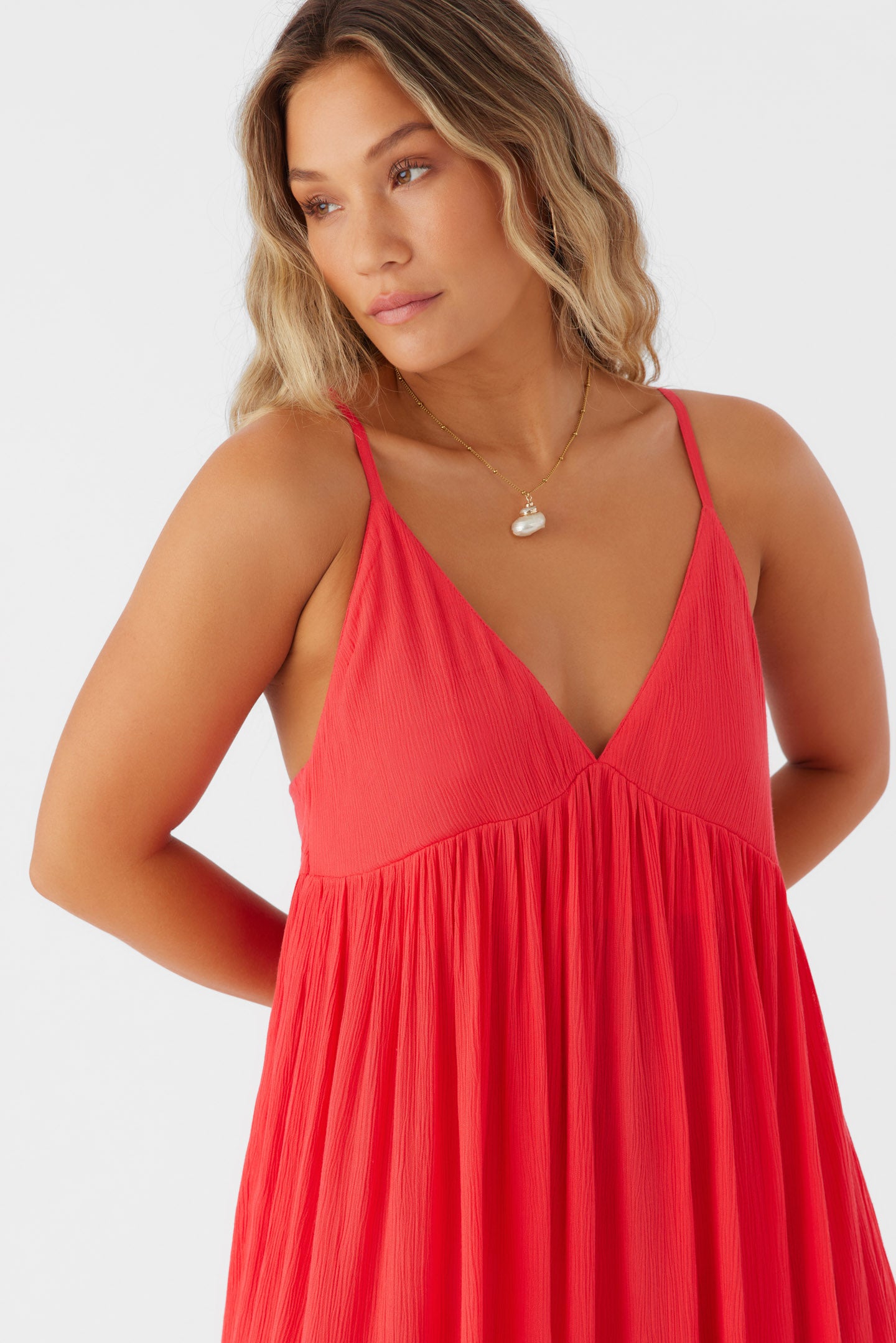 SALTWATER SOLIDS MEL MAXI SWIM COVER-UP