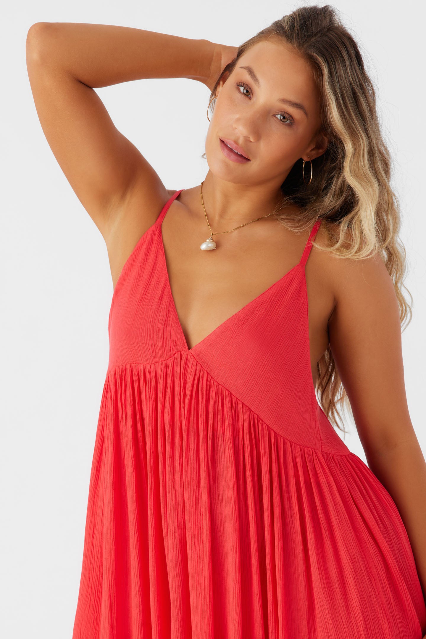 SALTWATER SOLIDS MEL MAXI SWIM COVER-UP