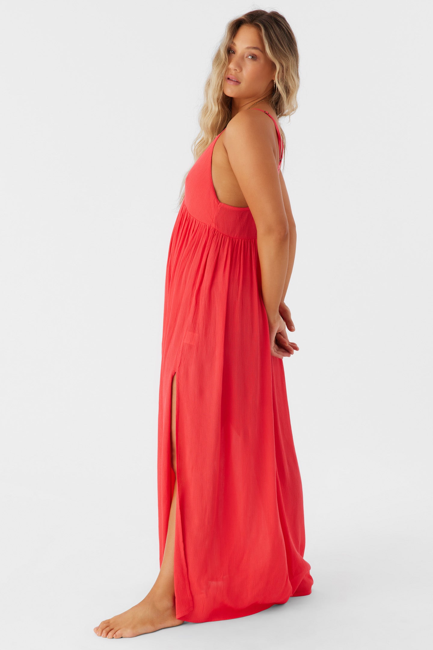 SALTWATER SOLIDS MEL MAXI SWIM COVER-UP