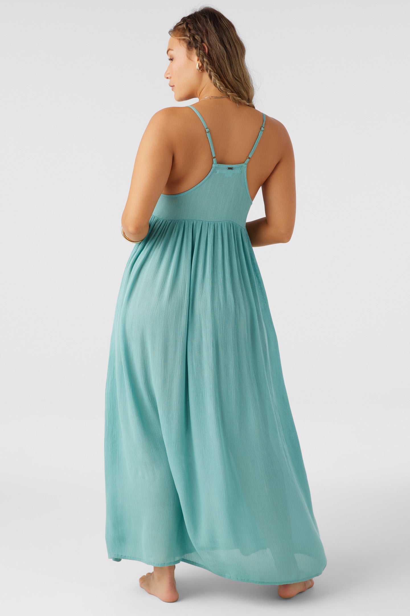 SALTWATER SOLIDS MEL MAXI SWIM COVER-UP