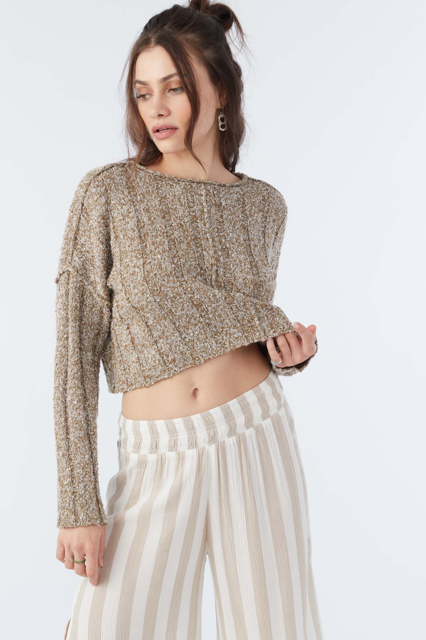 Dellian Sweater Top - Olive | O'Neill