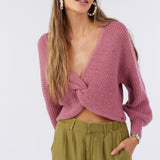 Hillside Twist Front Reversible Sweater