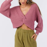 Hillside Twist Front Reversible Sweater