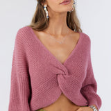 Hillside Twist Front Reversible Sweater