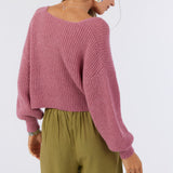 Hillside Twist Front Reversible Sweater