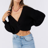 Hillside Twist Front Reversible Sweater