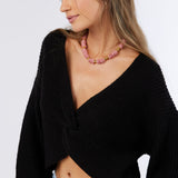 Hillside Twist Front Reversible Sweater
