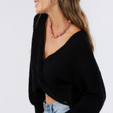 Hillside Twist Front Reversible Sweater
