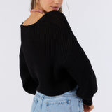Hillside Twist Front Reversible Sweater