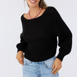 Hillside Twist Front Reversible Sweater