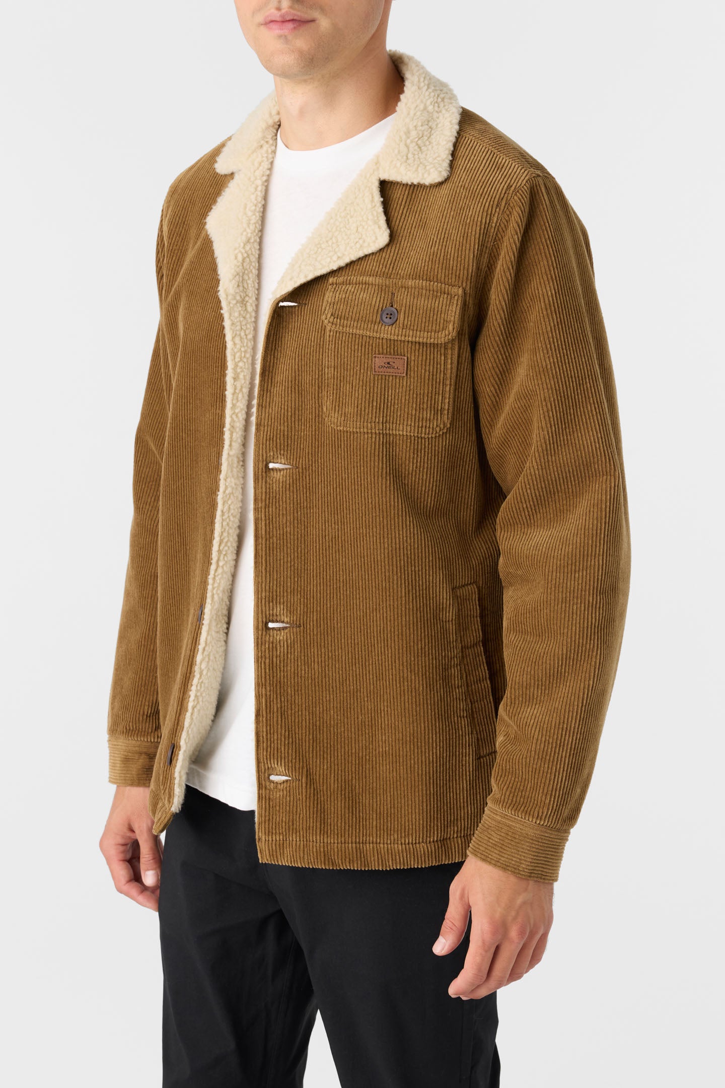 Vandy The Pink オブリーク ボアジャケット ブラウン Mattson High Pile Lined Jacket - Dark Khaki | O'Neill