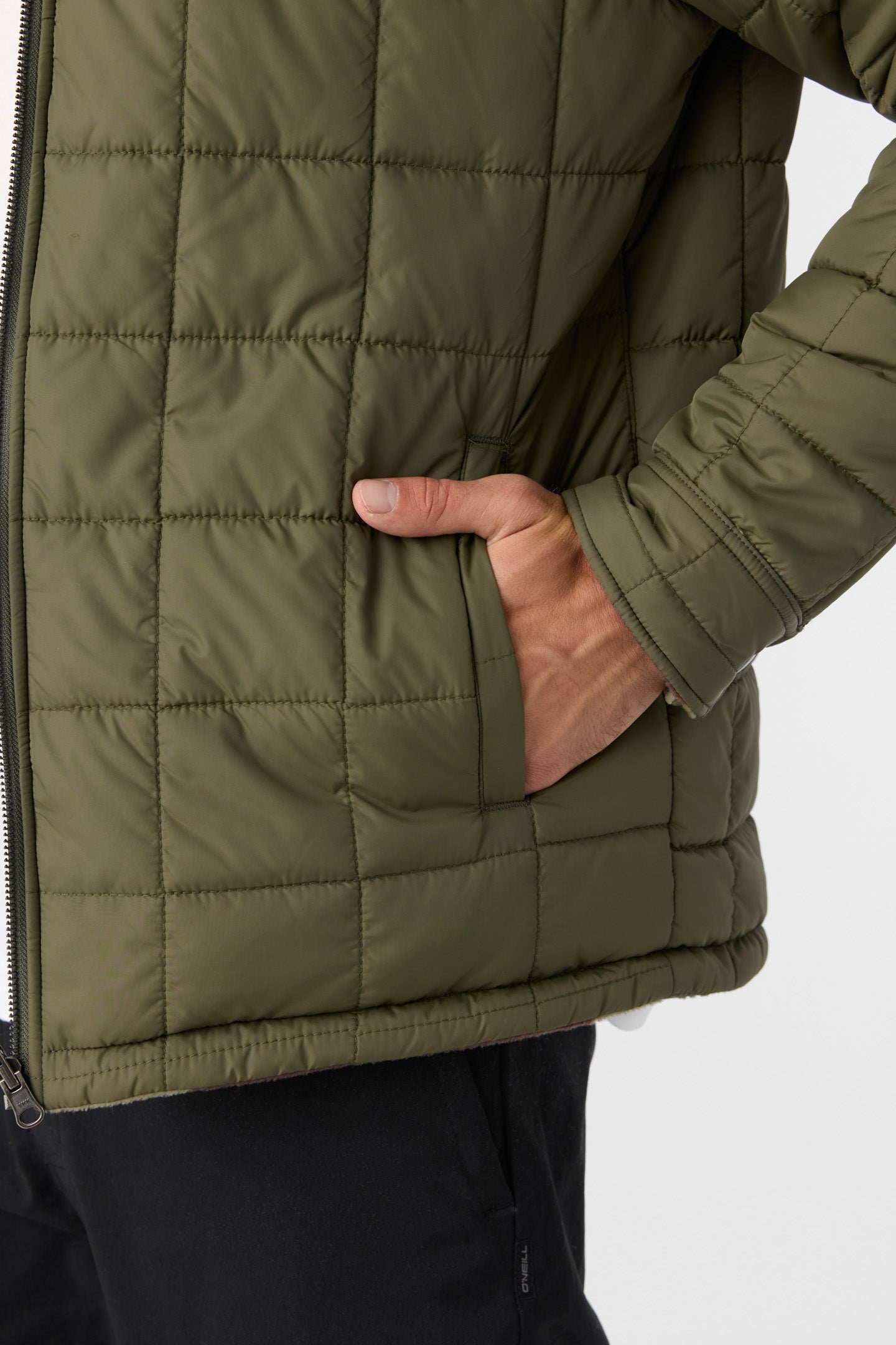 Glacier Reversible Superfleece Jacket - Army | O'Neill
