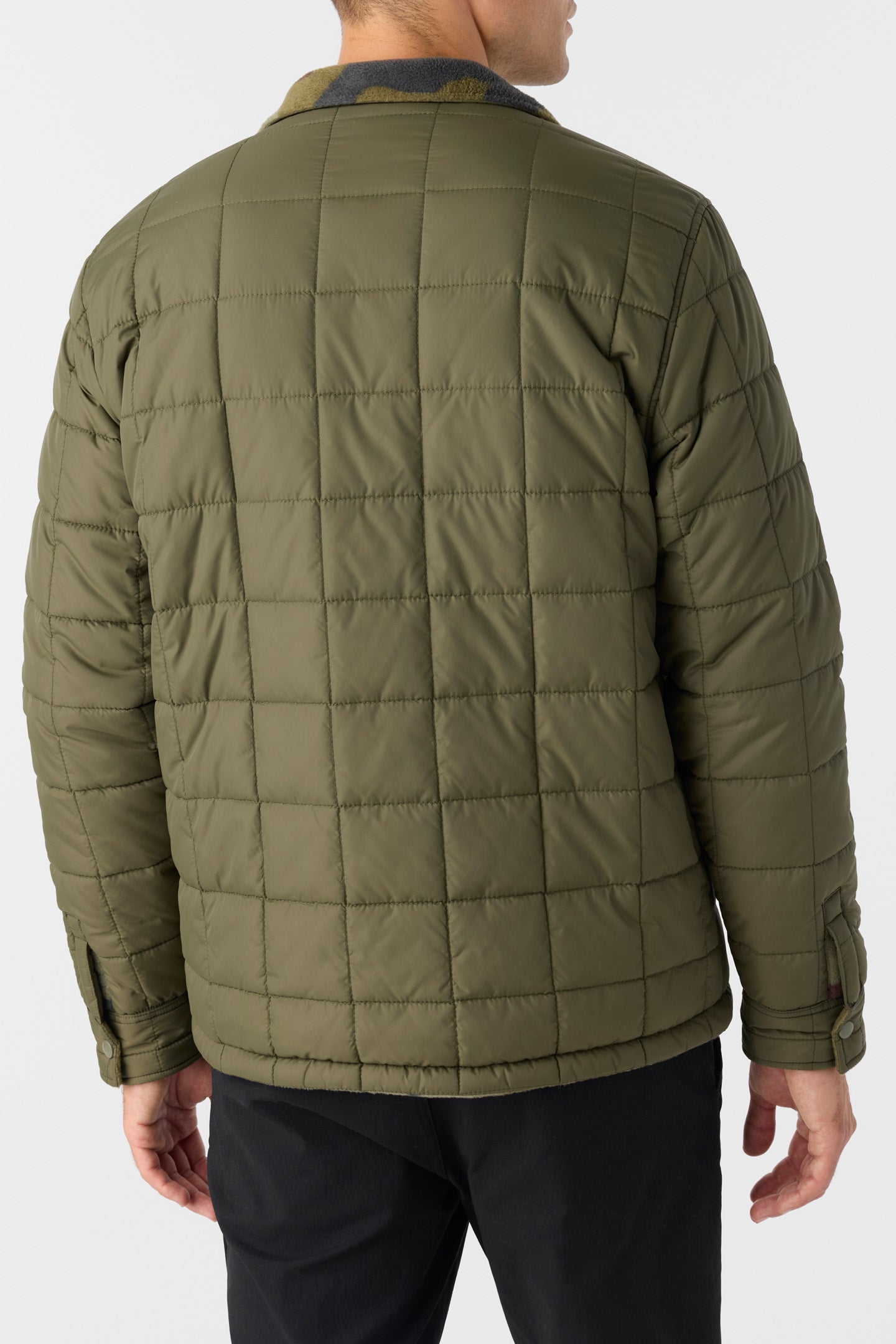 Glacier Reversible Superfleece Jacket - Army | O'Neill