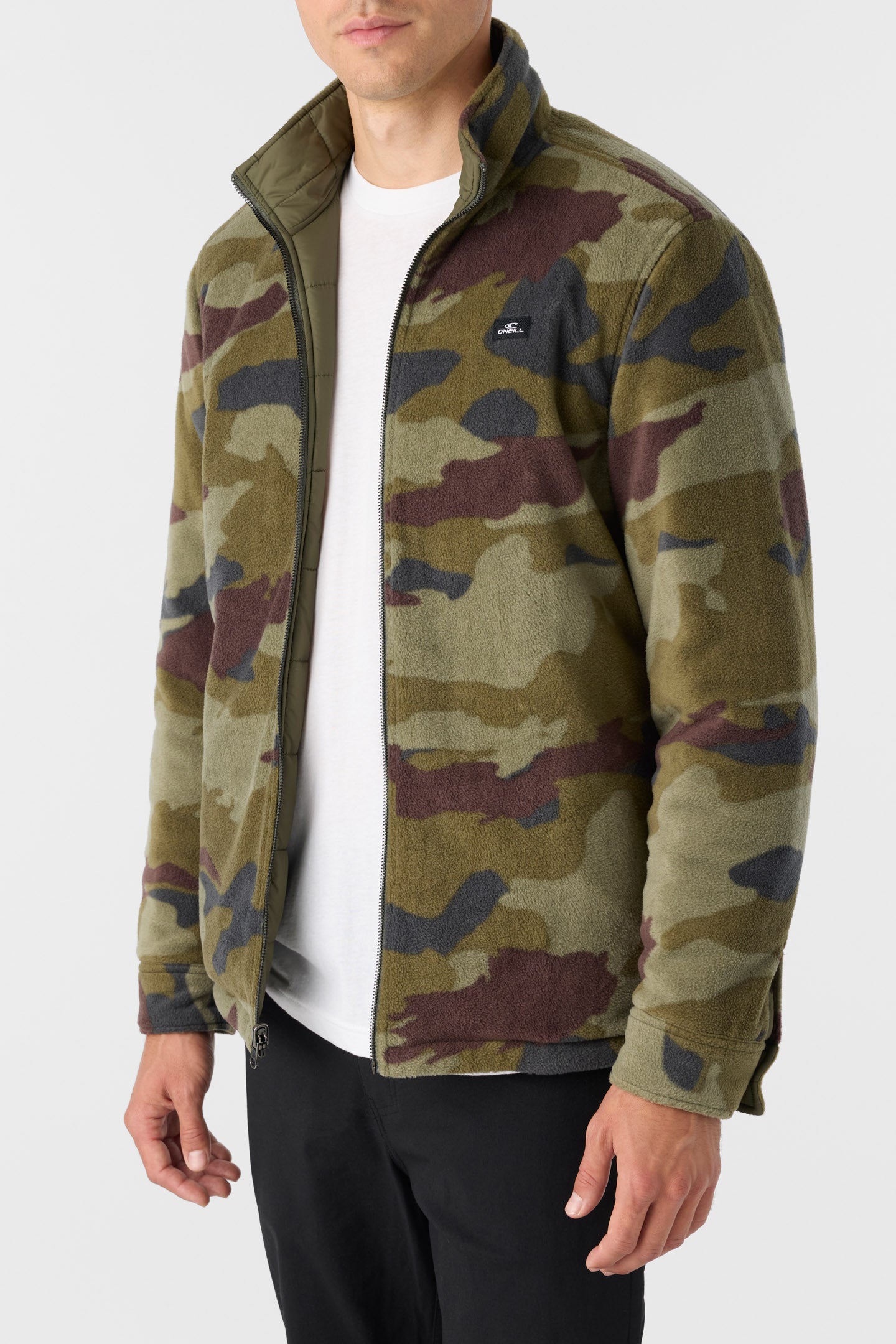 Glacier Reversible Superfleece Jacket - Army | O'Neill