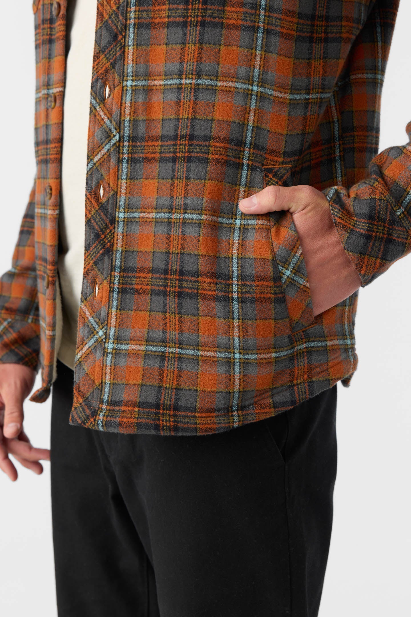 REDMOND FLANNEL HIGH PILE LINED JACKET