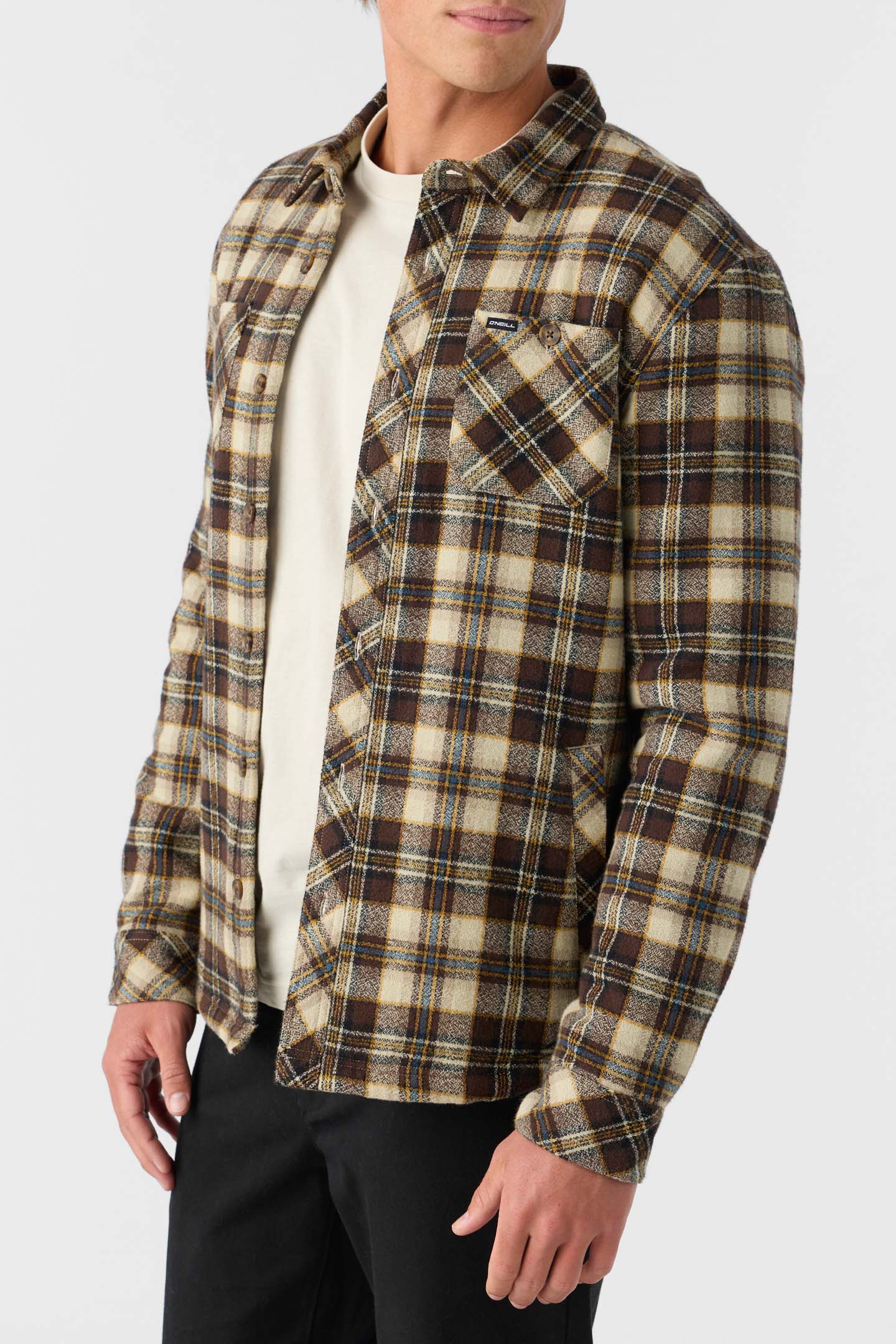 Redmond High Pile Jacket - Lt Khaki | O'Neill