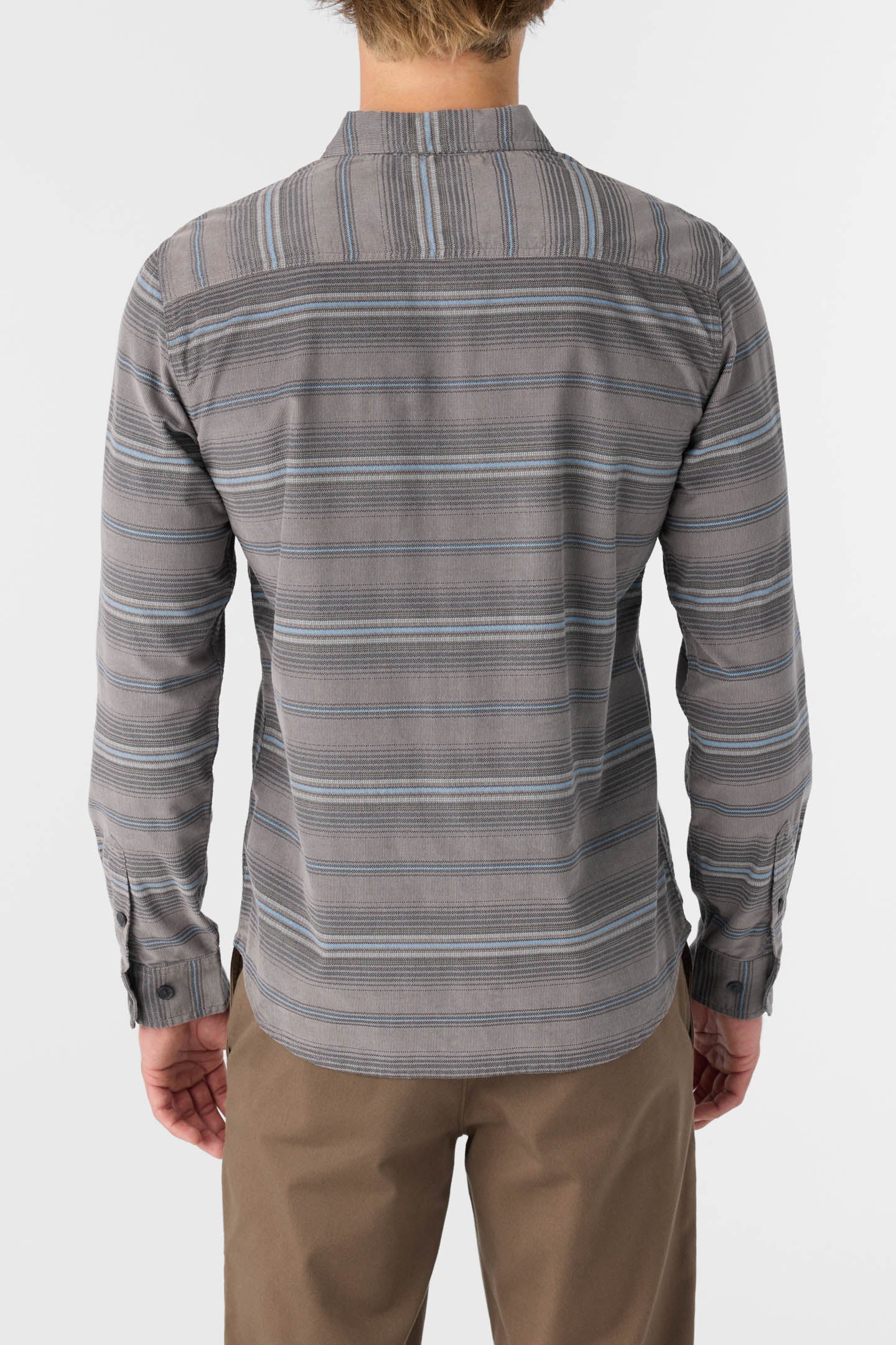 CARUSO STRIPE CORD STANDARD FIT LONG SLEEVE SHIRT