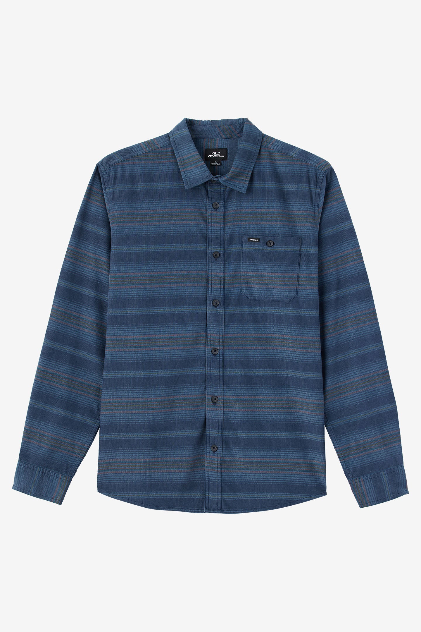 CARUSO STRIPE CORD STANDARD FIT LONG SLEEVE SHIRT