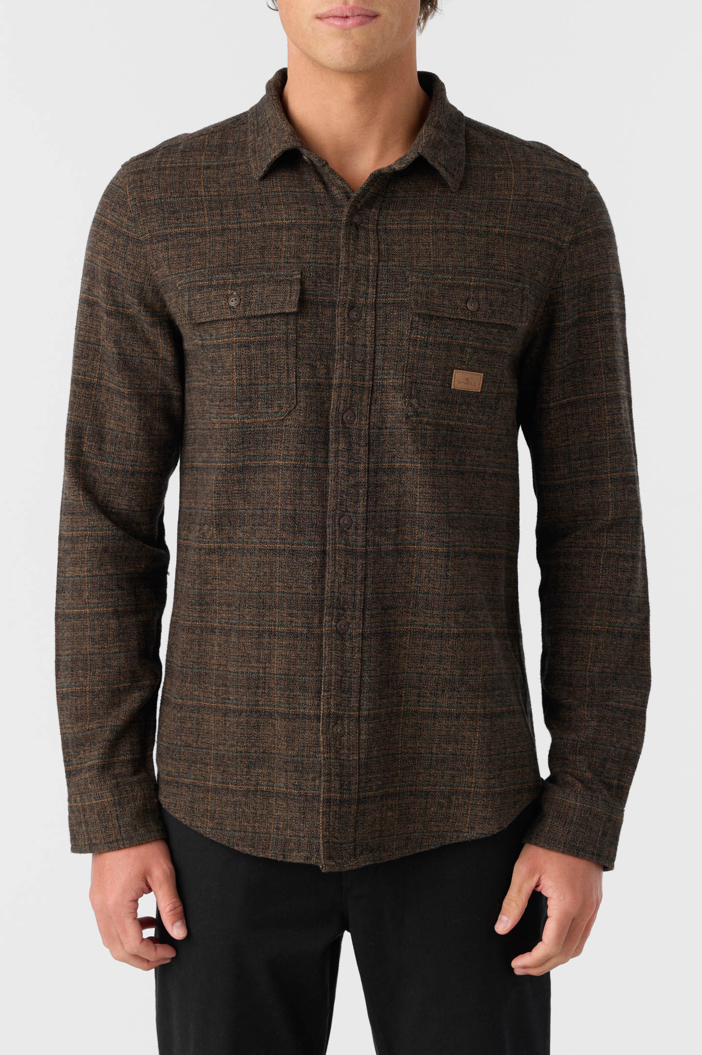 DAVIES FLANNEL STANDARD FIT LONG SLEEVE SHIRT