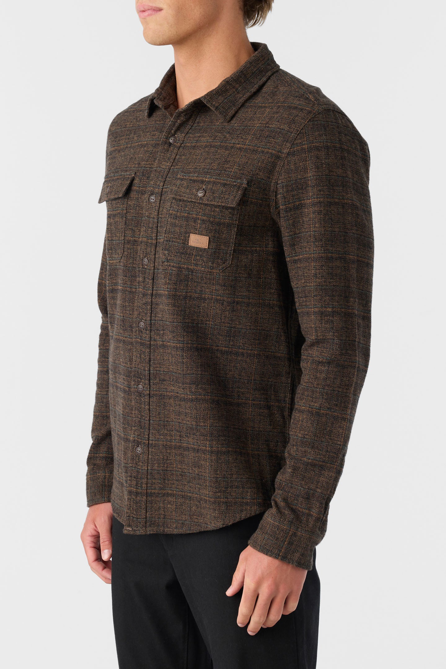 DAVIES FLANNEL STANDARD FIT LONG SLEEVE SHIRT