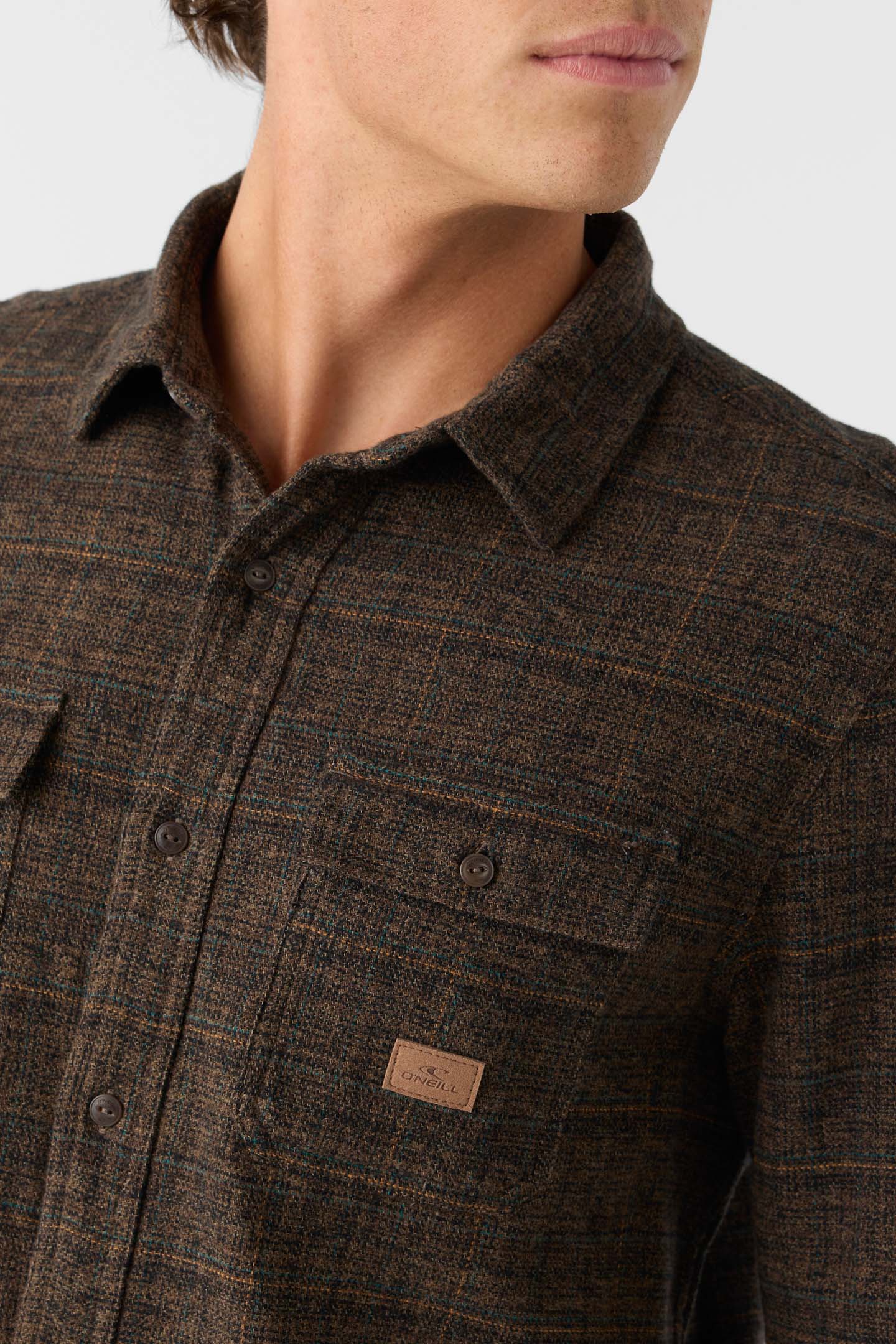 DAVIES FLANNEL STANDARD FIT LONG SLEEVE SHIRT