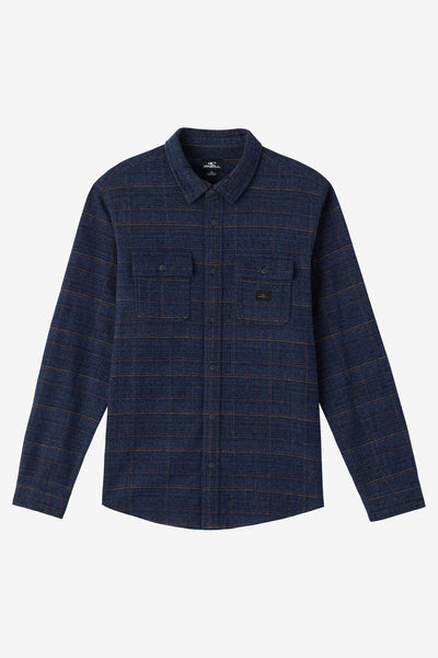 Davies Flannel Standard Fit Long Sleeve Shirt - Midnight Navy | O