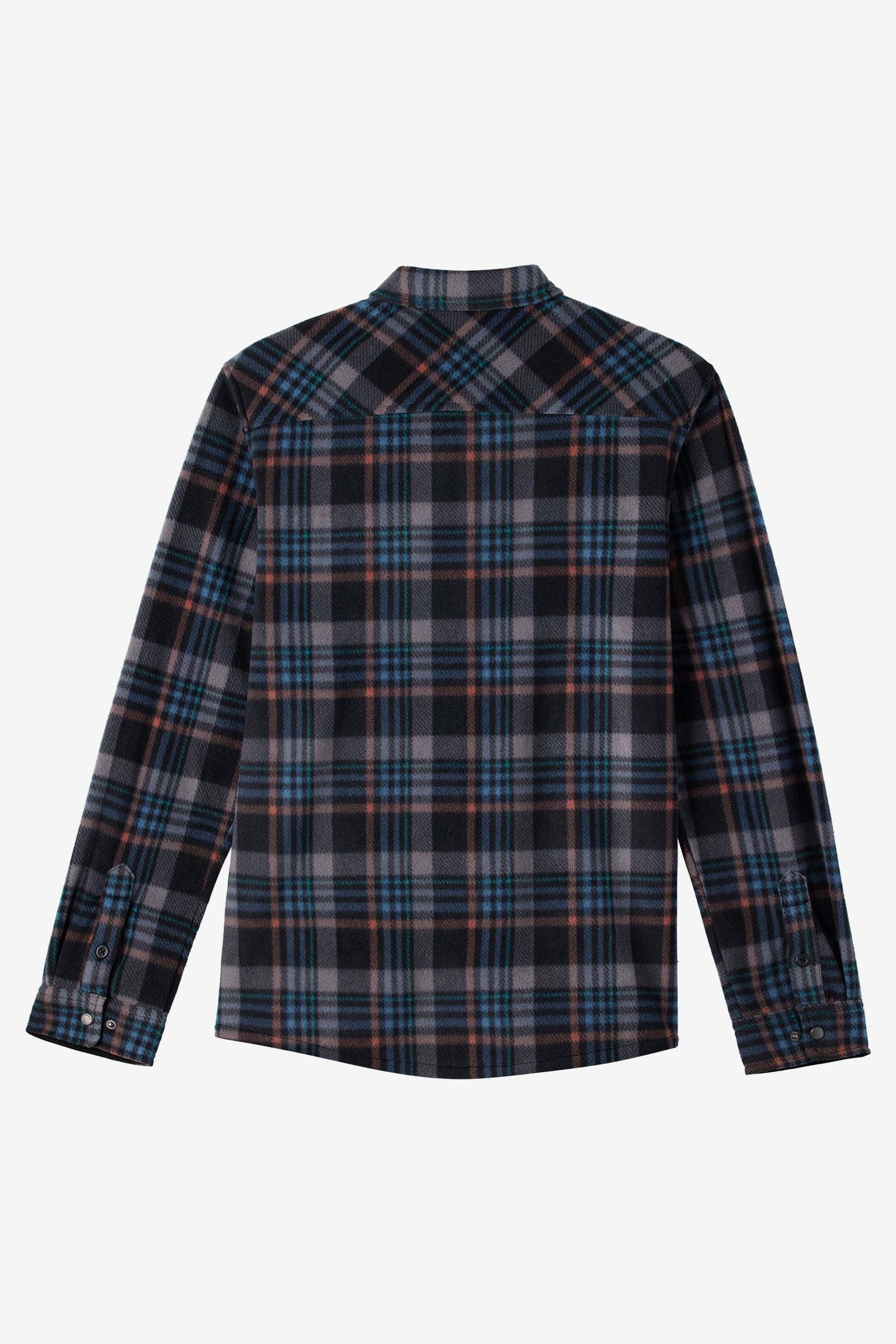 Glacier Plaid Superfleece Standard Fit Long Sleeve Shirt - Black
