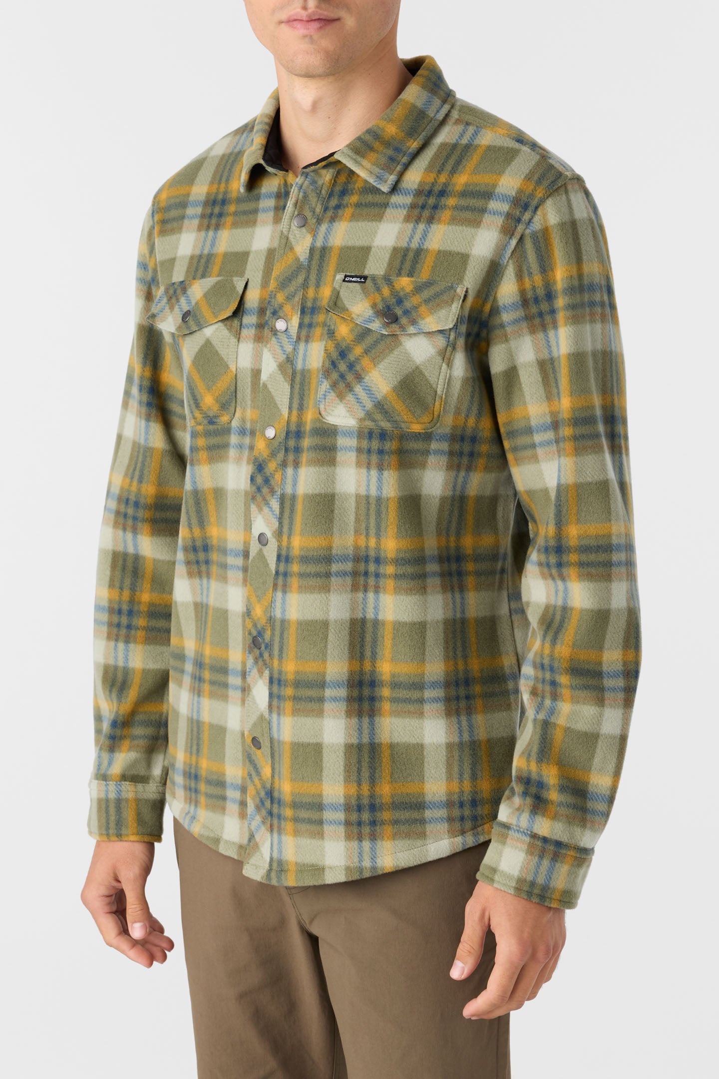 Glacier Plaid Superfleece Standard Fit Long Sleeve Shirt - Deep