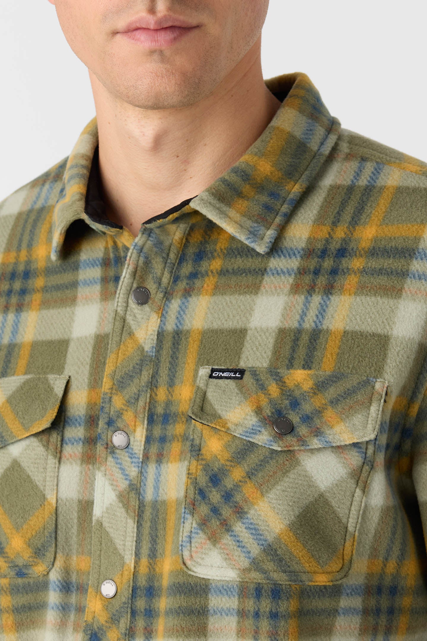Glacier Plaid Superfleece Standard Fit Long Sleeve Shirt - Deep