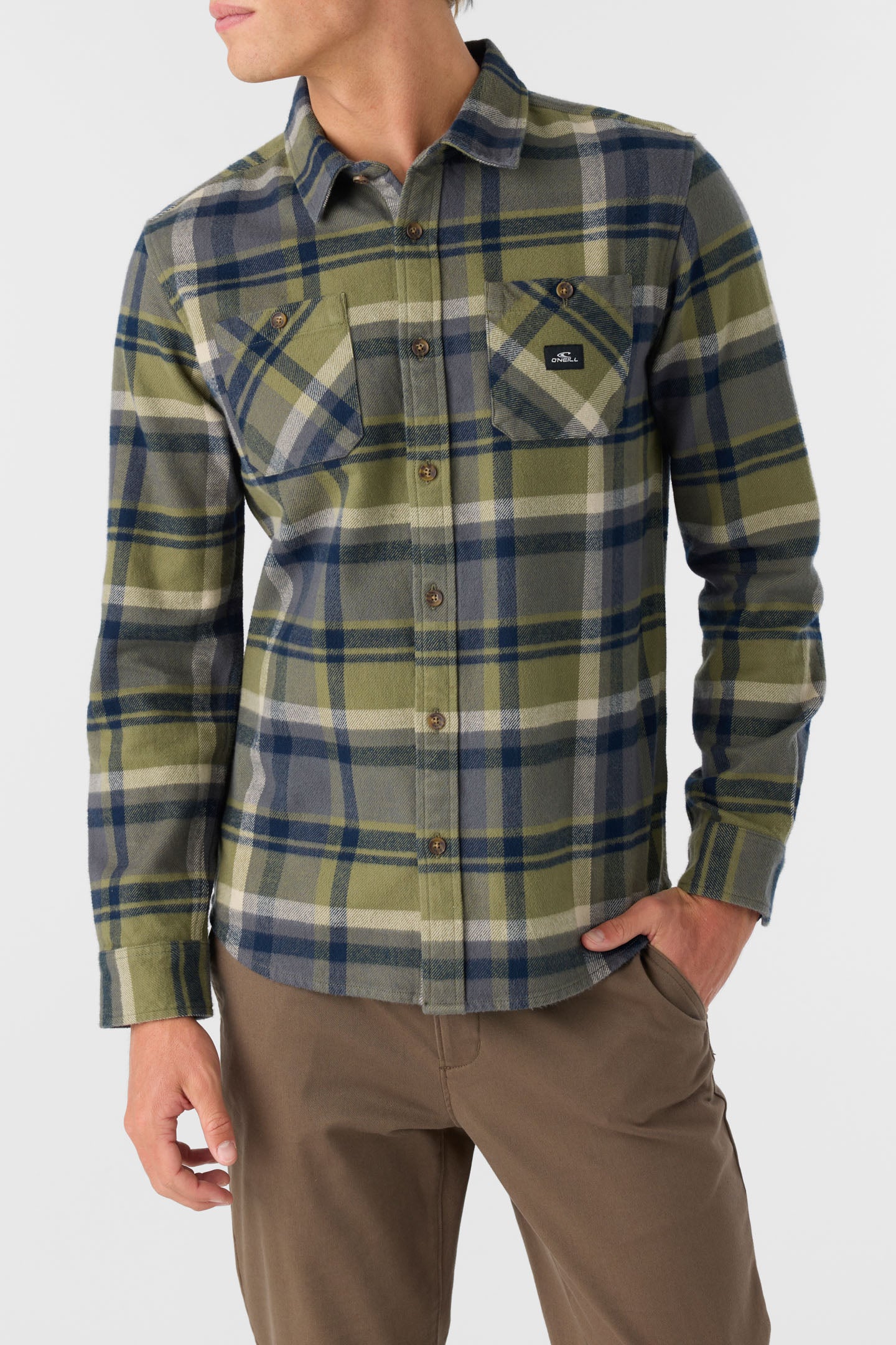 LANDMARKED FLANNEL STANDARD FIT LONG SLEEVE SHIRT