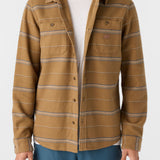 Landmarked Stripe Hooded Flannel