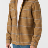 Landmarked Stripe Hooded Flannel