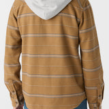 Landmarked Stripe Hooded Flannel