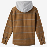 Landmarked Stripe Hooded Flannel