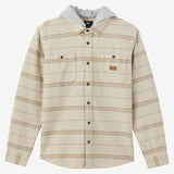 Landmarked Hooded Flannel Standard Fit Shirt