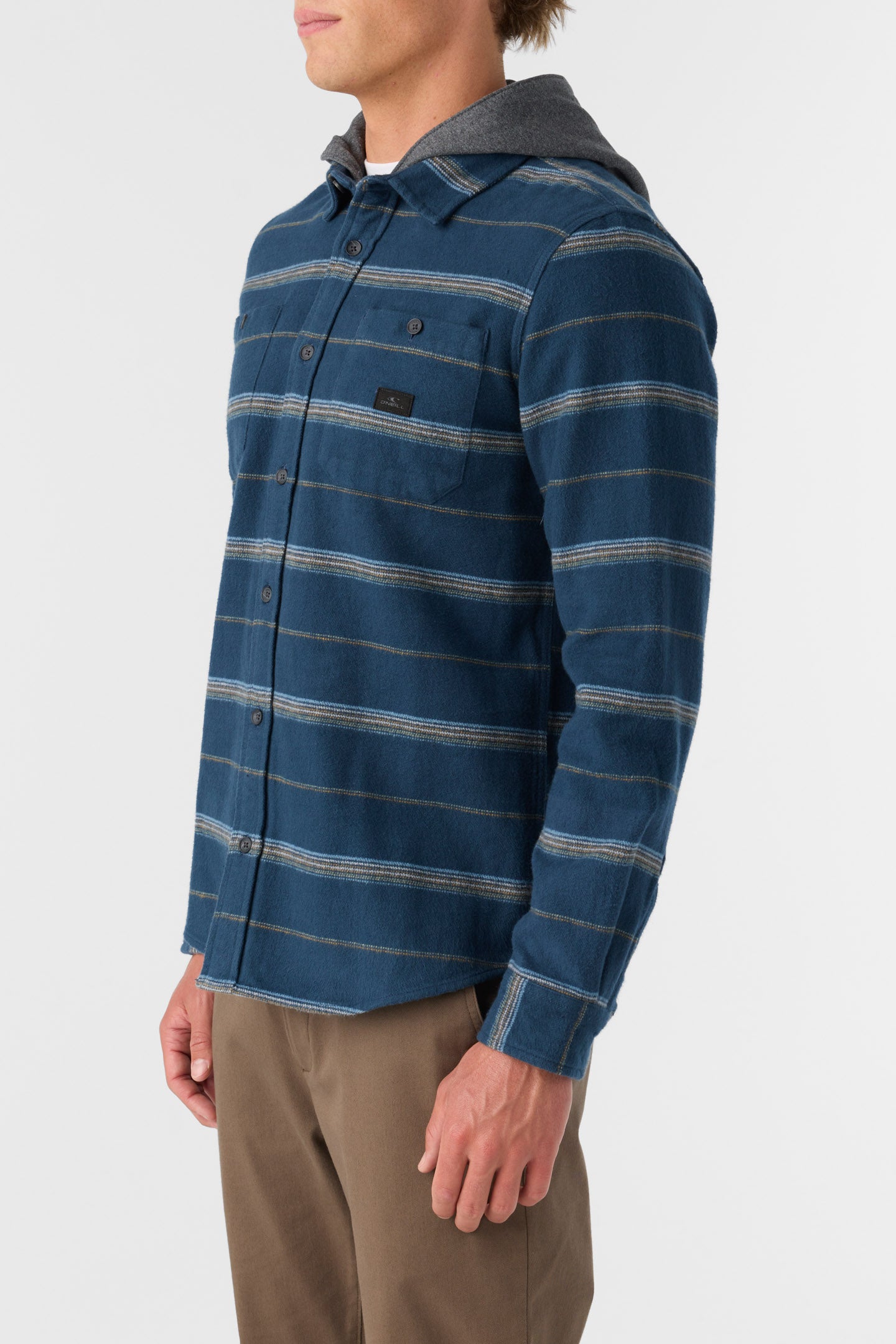 LANDMARKED HOODED FLANNEL STANDARD FIT SHIRT