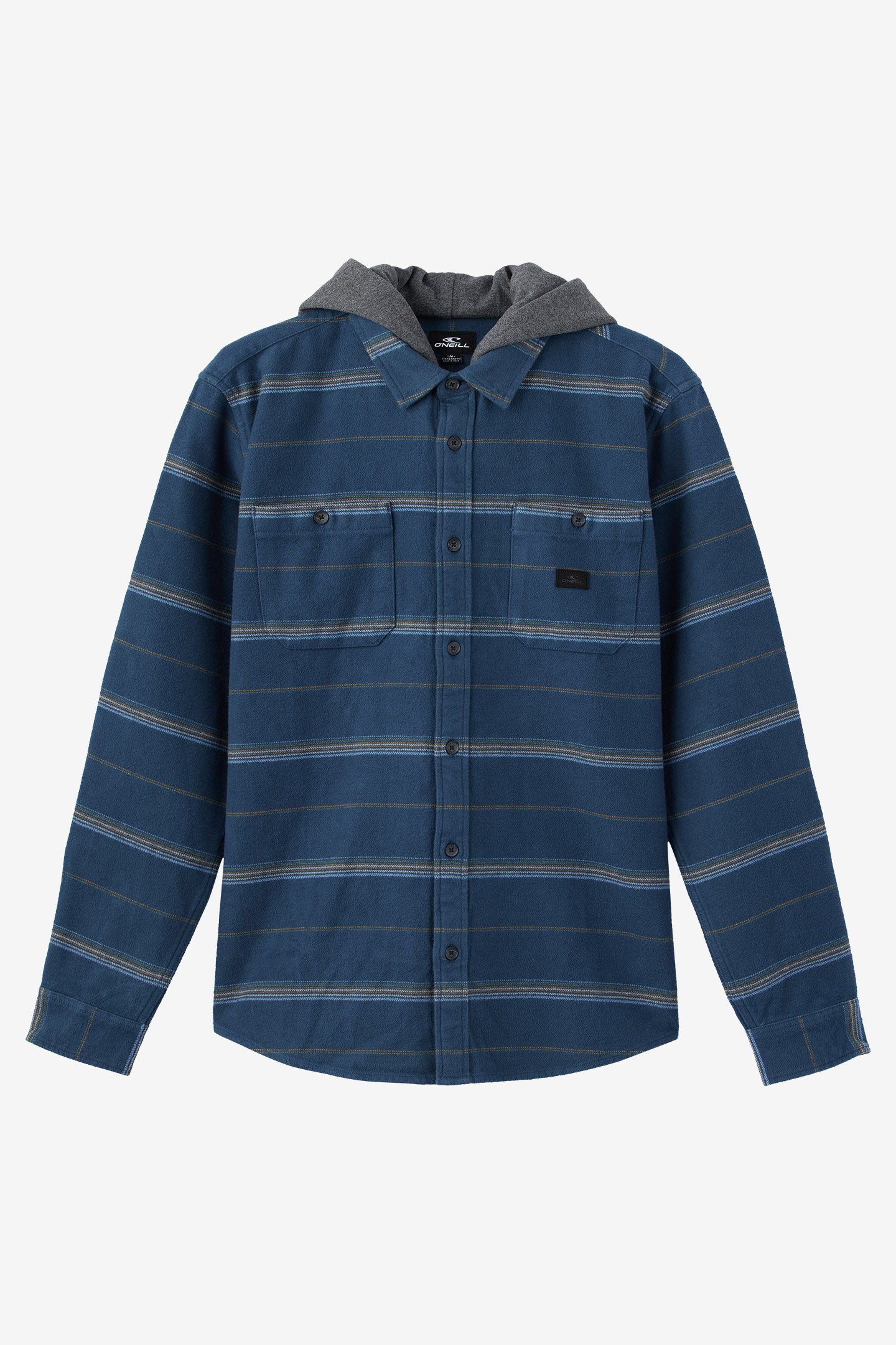 LANDMARKED HOODED FLANNEL STANDARD FIT SHIRT