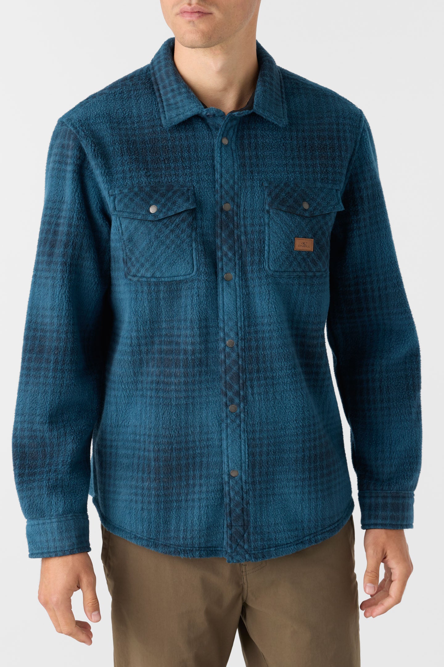 GLACIER PLAID HIGH PILE SUPERFLEECE STANDARD FIT SHIRT