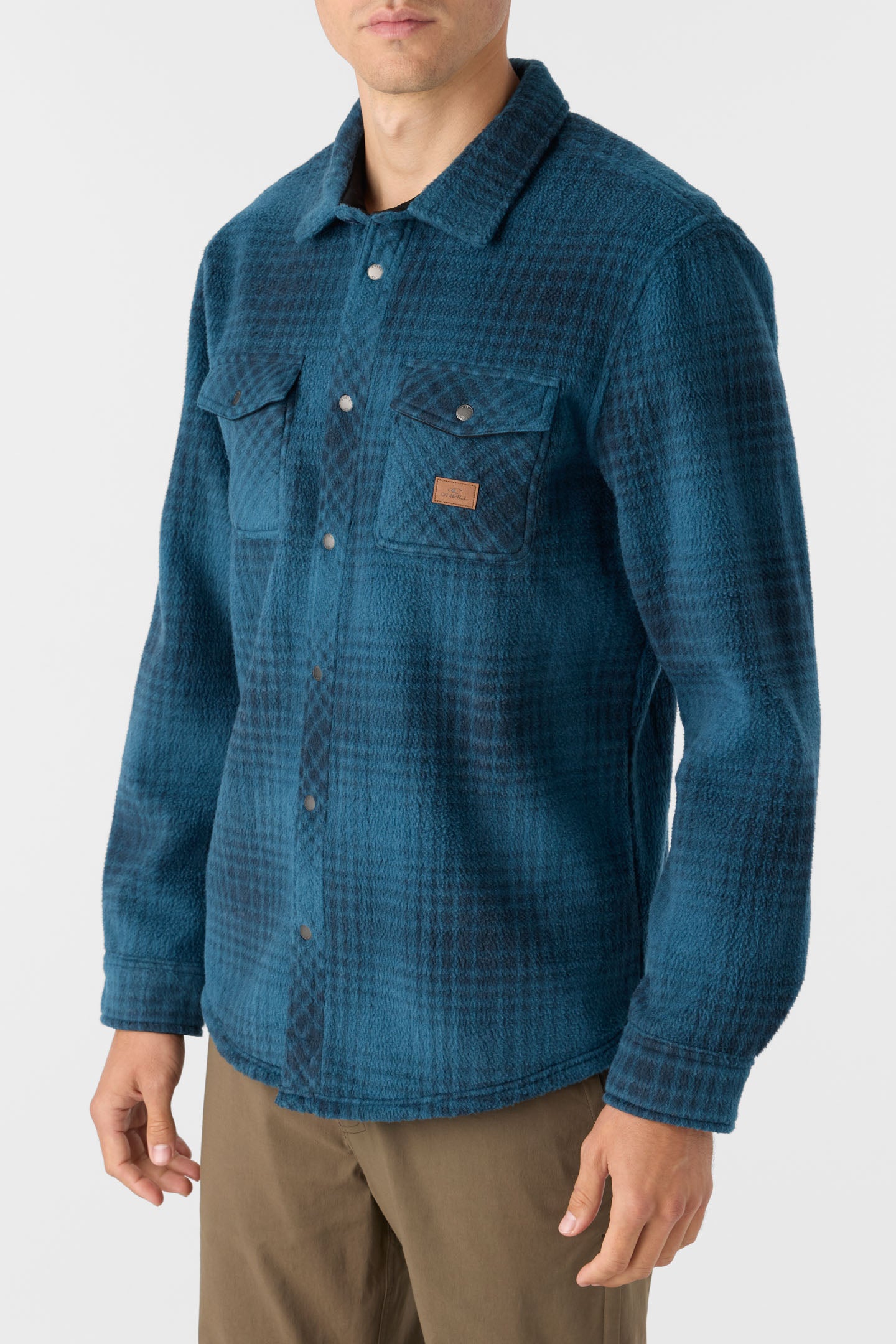 GLACIER PLAID HIGH PILE SUPERFLEECE STANDARD FIT SHIRT