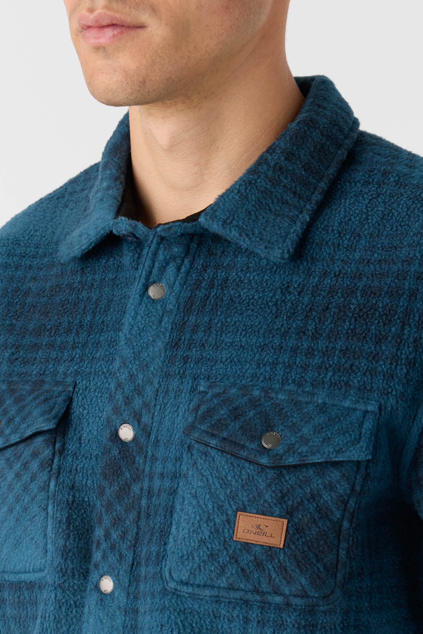 GLACIER PLAID HIGH PILE SUPERFLEECE STANDARD FIT SHIRT