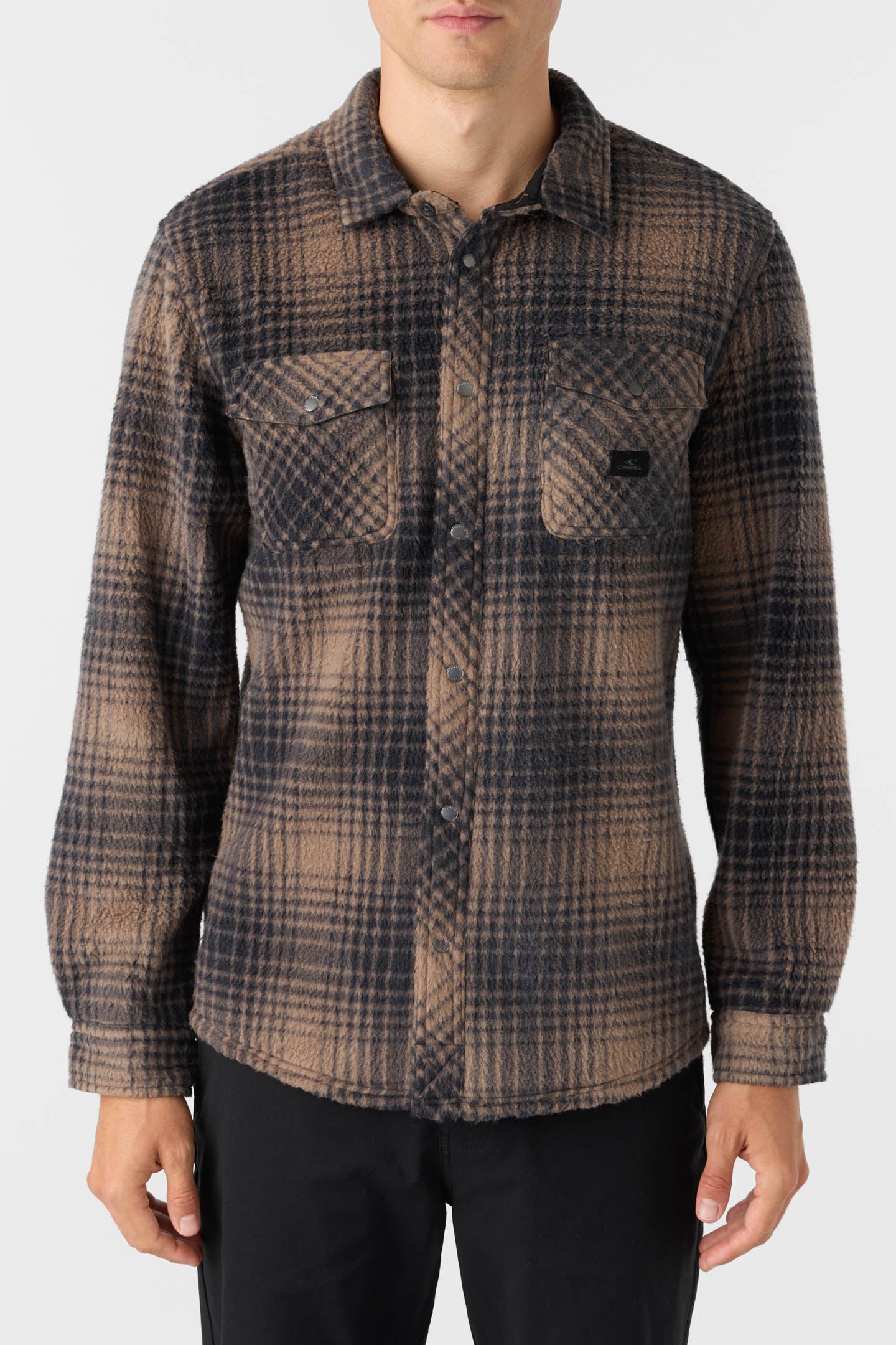 GLACIER PLAID HIGH PILE SUPERFLEECE STANDARD FIT SHIRT