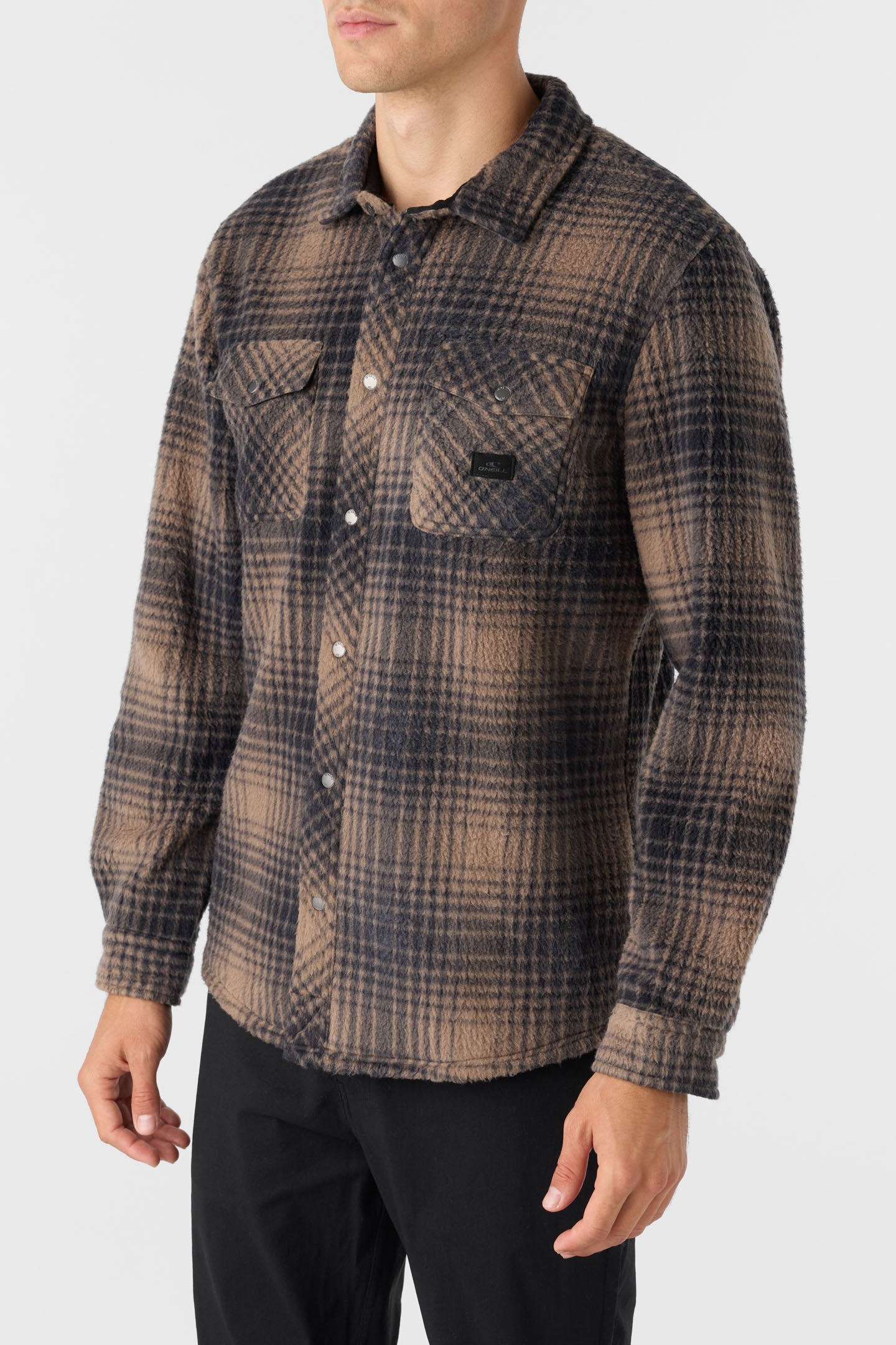 GLACIER PLAID HIGH PILE SUPERFLEECE STANDARD FIT SHIRT