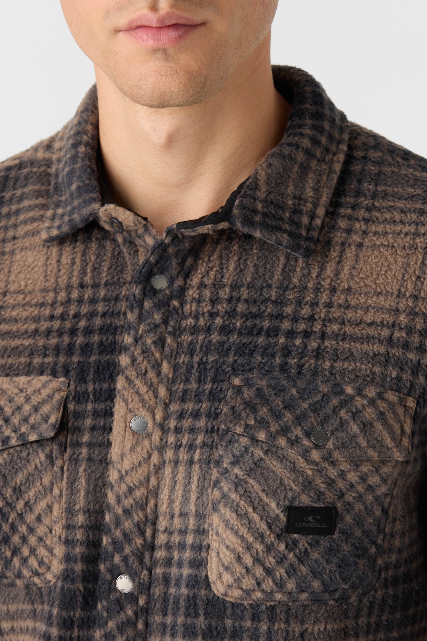 GLACIER PLAID HIGH PILE SUPERFLEECE STANDARD FIT SHIRT