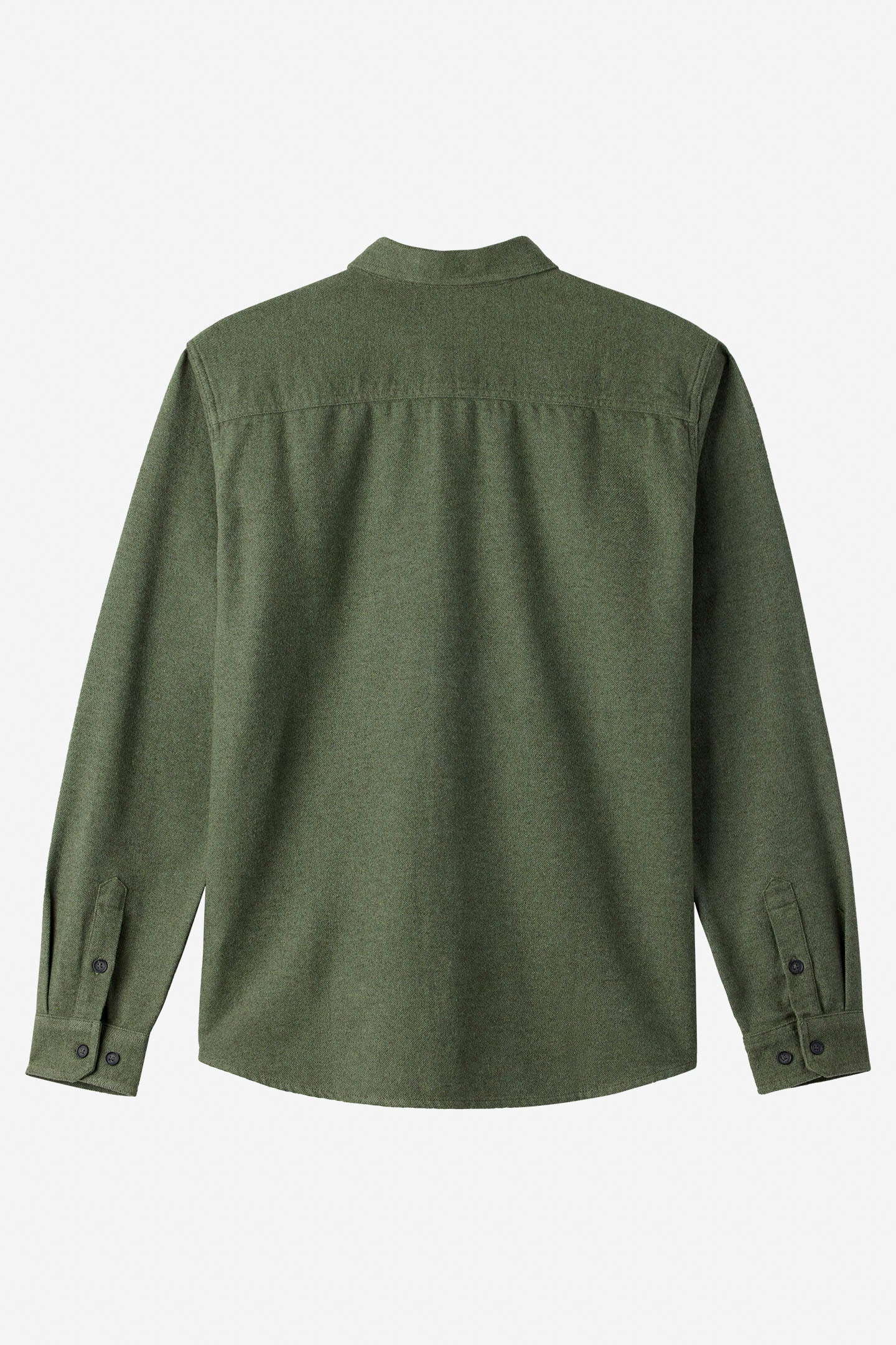 Breakwater Solid Flannel Standard Fit Long Sleeve Shirt - Dark