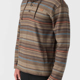 Bavaro Stripe Poncho Pullover Fleece